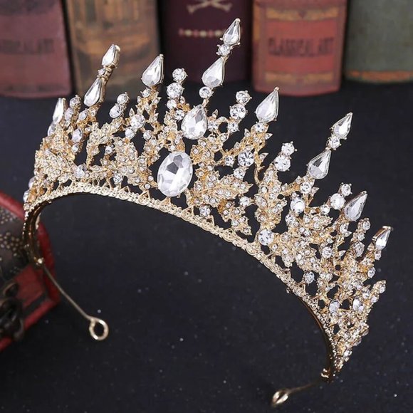 Bridgerton Ball Crown, Costume Party Tiara, Royal Headpiece, Halloween, Bridal - Picture 1 of 10